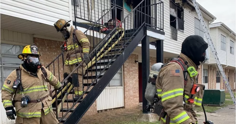 Lafayette Firefighters Battle Fire in an Apartment Bathroom