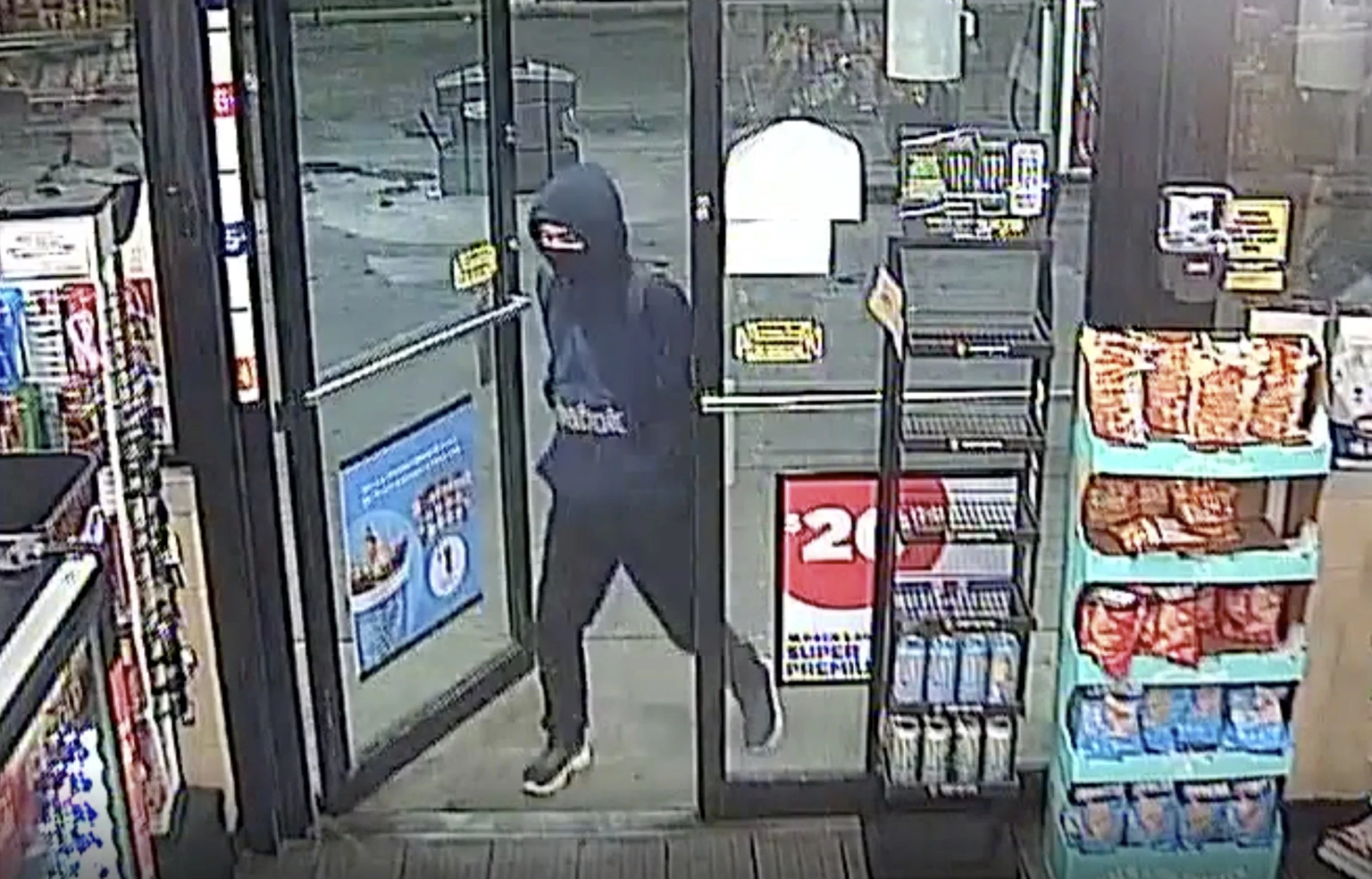 Search underway for armed robbery suspect at Portage gas station