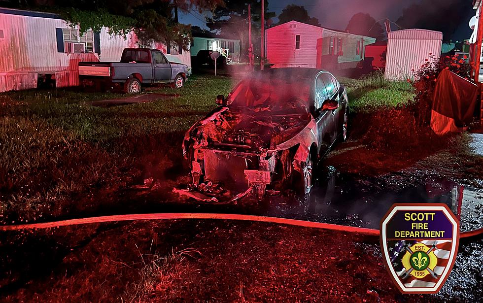 Man Arrested for Setting Car on Fire Next to a Home in Scott, Louisiana