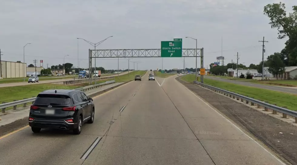 I-49 at Gloria Switch Exit, google street