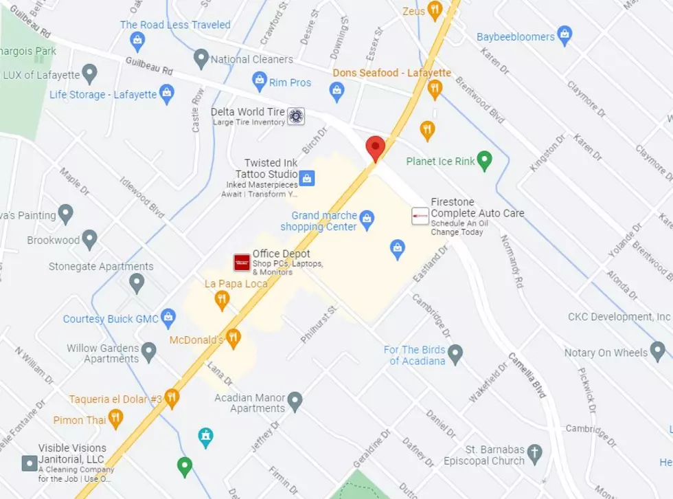 Johnston Street between Lana Drive and Guilbeau Road, google maps
