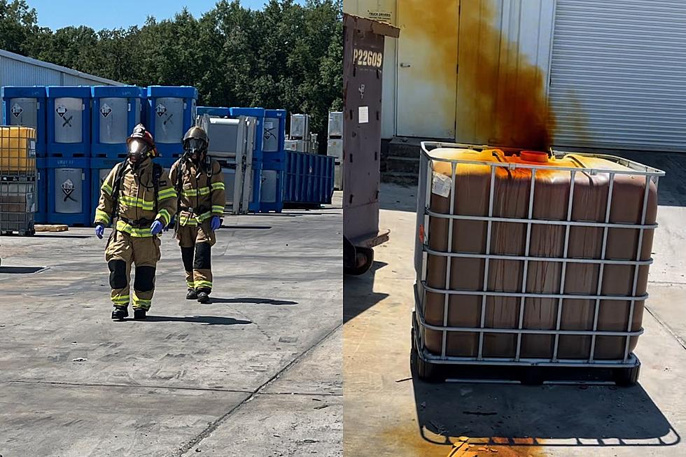 Orange Smoke, Chemical Reaction Get Hazmat Team Called to Lafayette, Louisiana Business