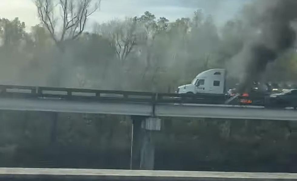 Fiery 18-Wheeler Crash Leaves Atchafalaya Basin Bridge at Standstill