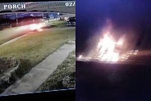 Fiery Crash in Lafayette Neighborhood Splits Car in Two, Driver...