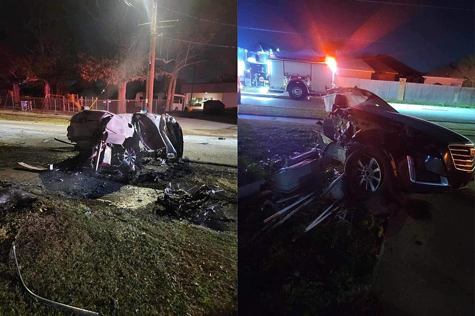 Lafayette Crash Suspect Identified After Fleeing Fiery Scene that Left Car Split in Two