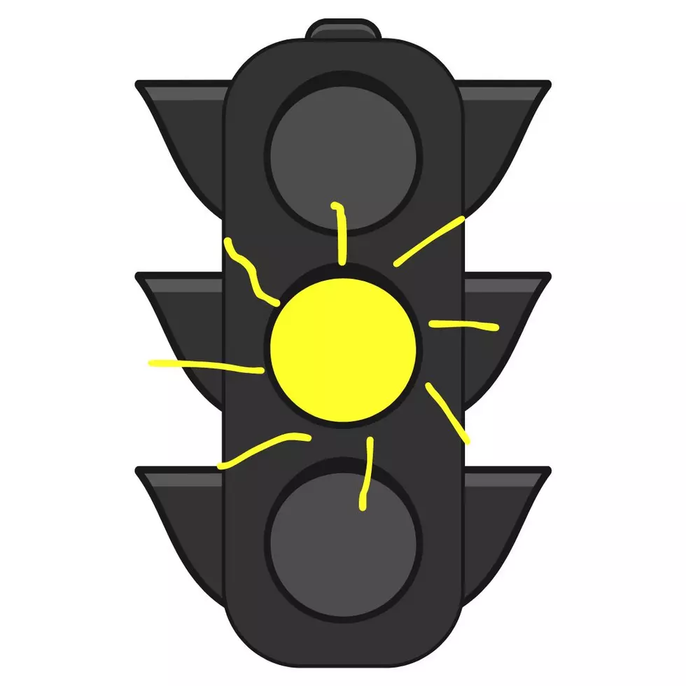 flashing yellow light