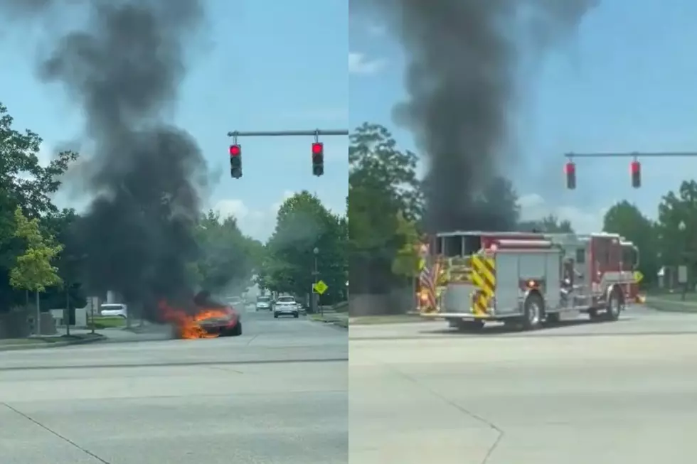 Video Shows Car on Fire in River Ranch Area of Lafayette