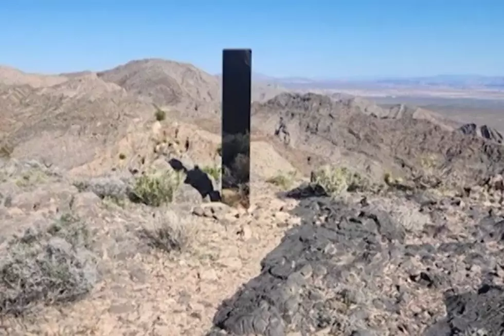 Shiny monolith removed from mountains outside Las Vegas. How it got there still a mystery