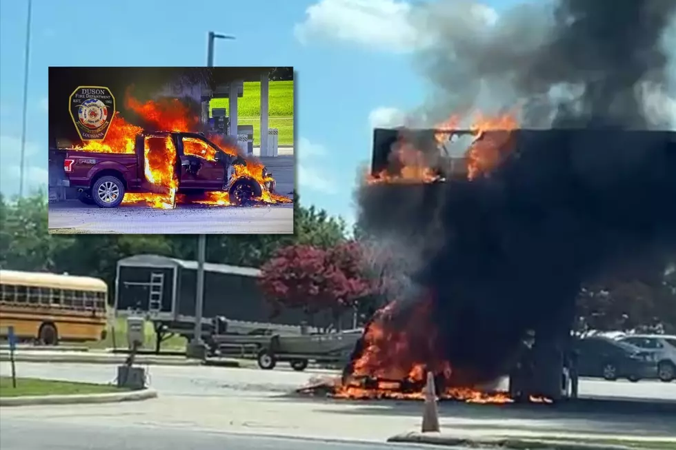 Video Shows Truck Engulfed in Flames at Popular I-10 Travel Center in Louisiana