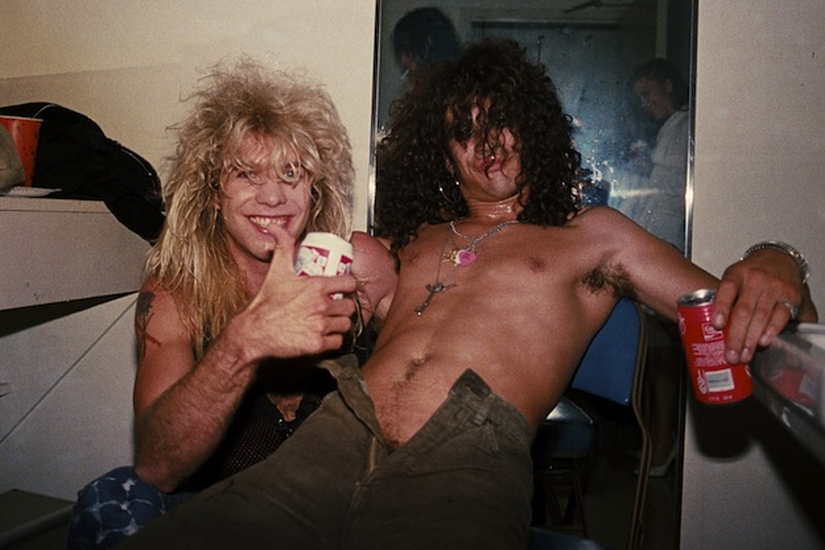 Slash Recording With Ex-Guns N' Roses Bandmate Steven Adler.