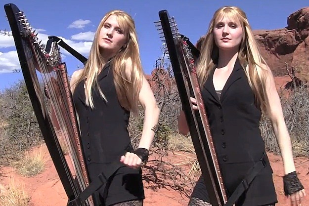 Metallica's 'Nothing Else Matters' Covered by Twin Sisters Playing Electric  Harp