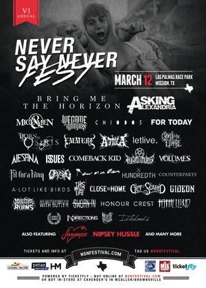 never say never festival mission tx line up