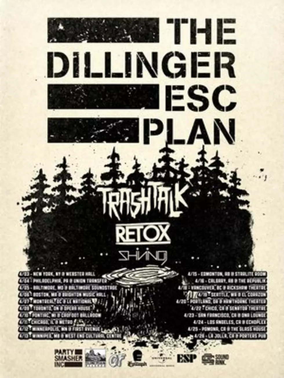 The Dillinger Escape Plan Announces Spring Tour