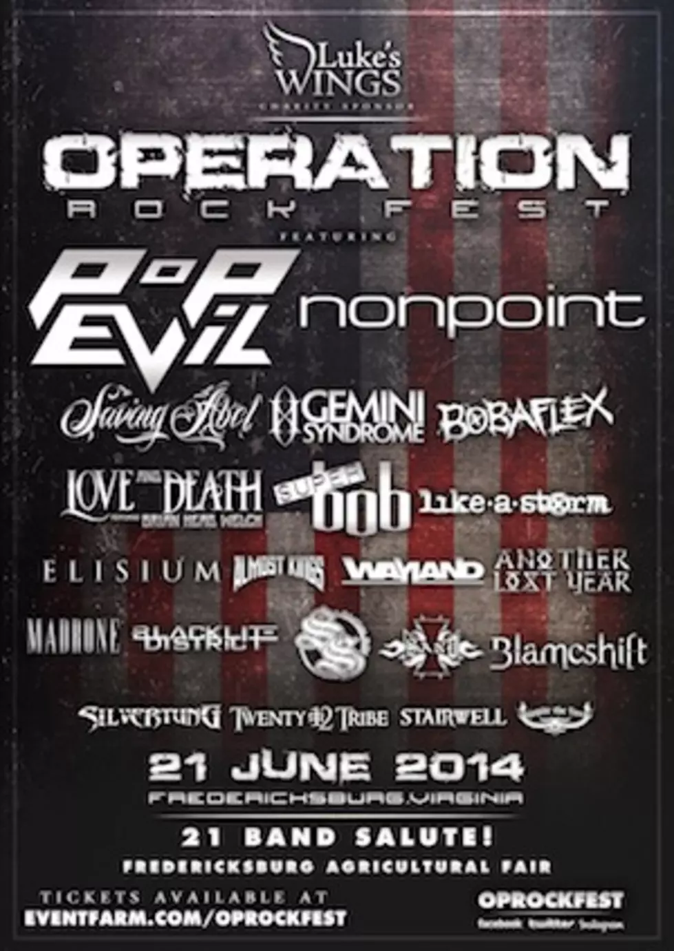 Pop Evil + Nonpoint Lead 2014 Operation Rock Fest