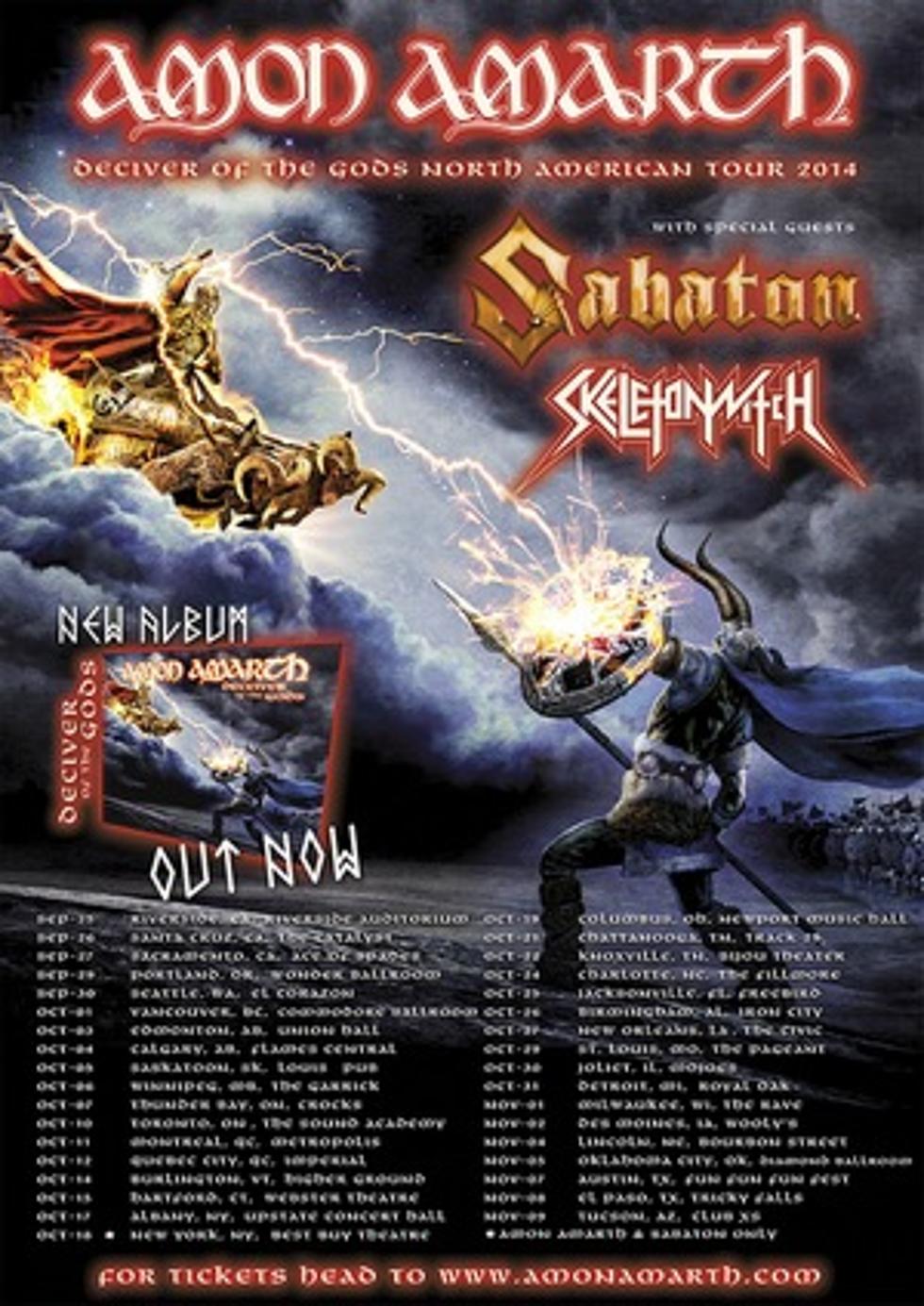 Amon Amarth Plots Fall 2014 North American Tour With Sabaton and Skeletonwitch [Video]