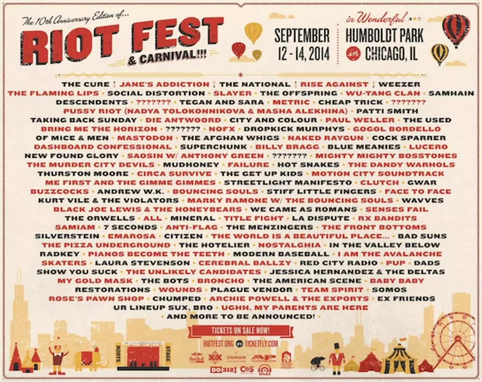 Rise Against, Slayer, Bring Me the Horizon + More Highlight Riot Fest Chicago + Denver Lineups