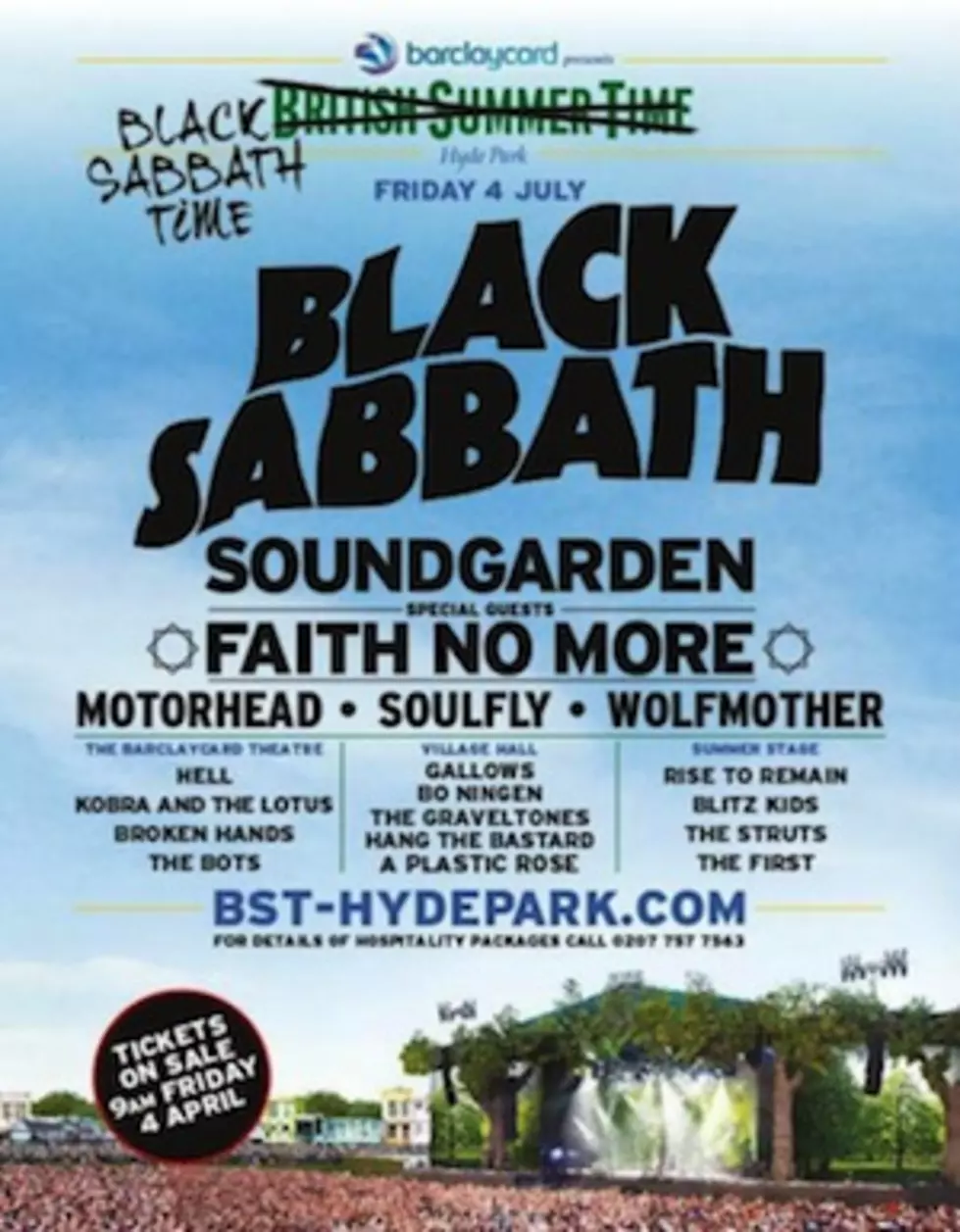 Tickets for Black Sabbath Show With Motorhead + Soundgarden Accidentally Sold for $4.25