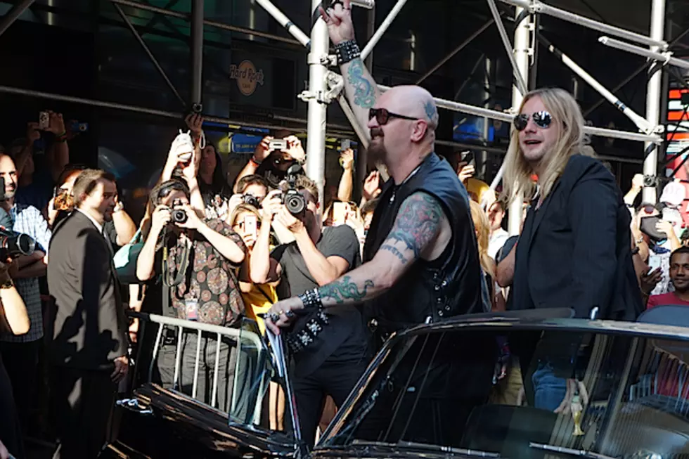 Judas Priest Celebrate ‘Redeemer of Souls’ Release With Revved Up Entrance Into NYC Album Signing