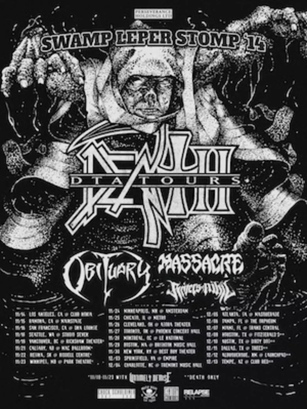 &#8216;Death to All&#8217; Announce North American Tour With Obituary, Massacre + Rivers of Nihil