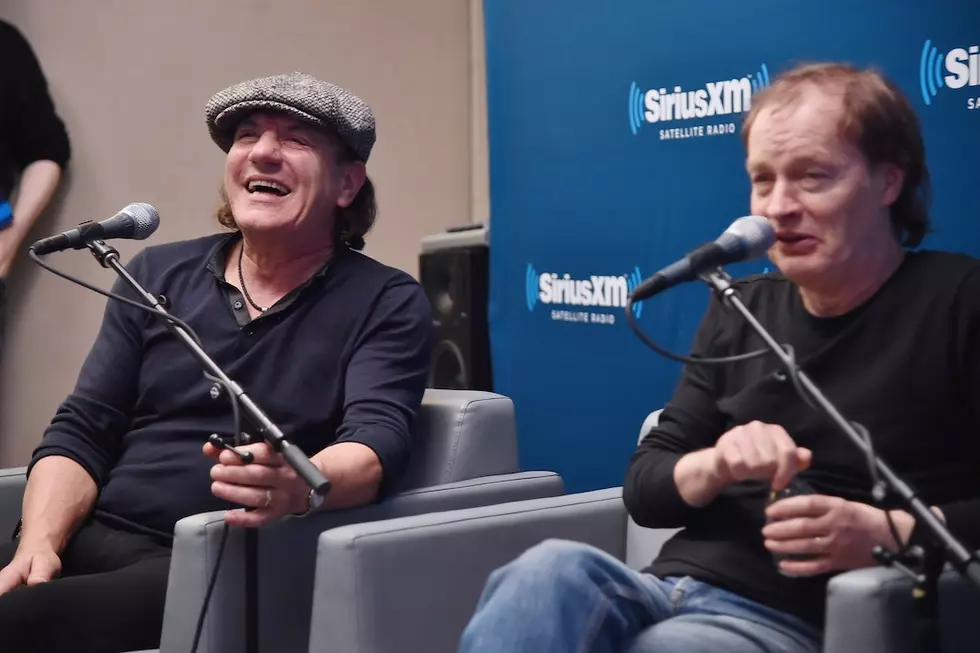AC/DC’s Brian Johnson + Angus Young Surprise Fans at ‘Rock or Bust’ Listening Party