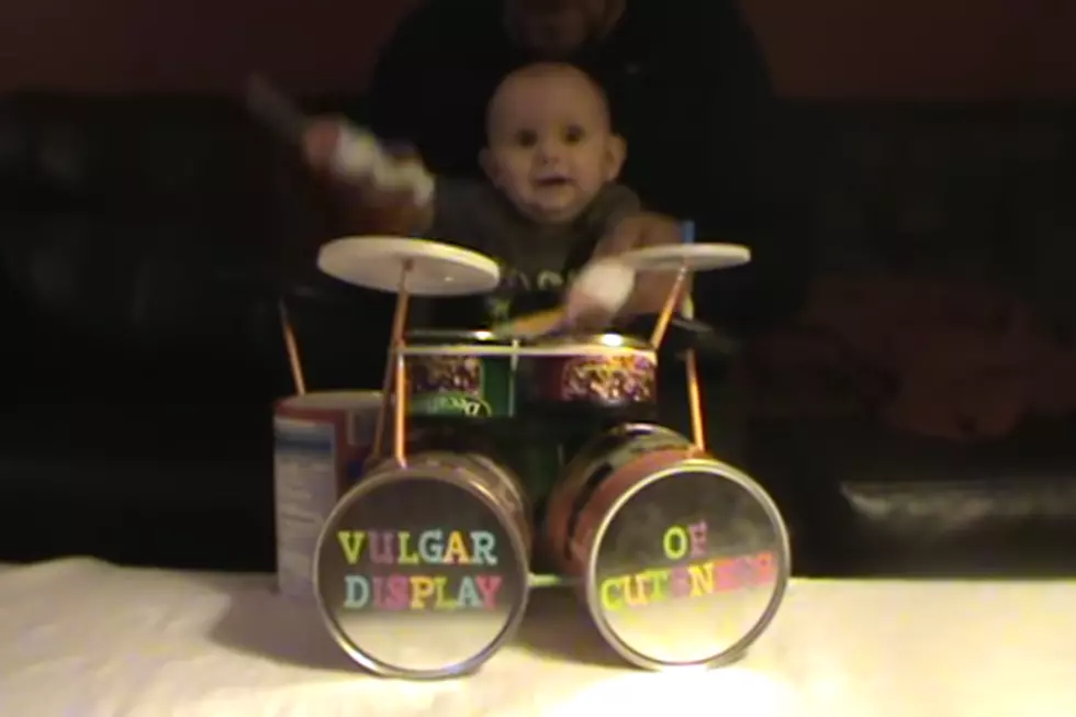 8 Month Old Wyatt Destroys the Drums to Pantera’s ‘5 Minutes Alone’