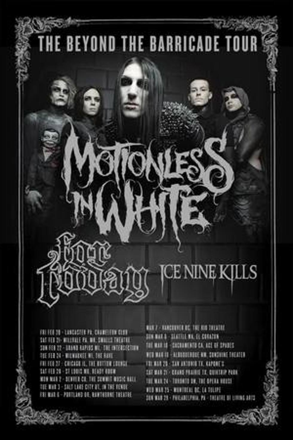 Motionless in White Brings Beyond the Barricade Tour to The Intersection on Feb. 22