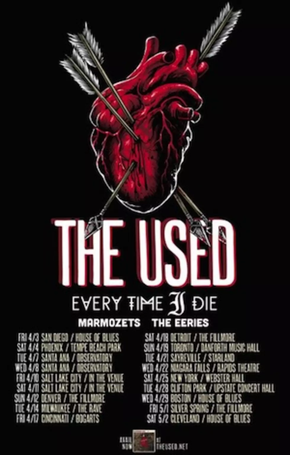 The Used + Every Time I Die Team Up for 2015 North American Tour