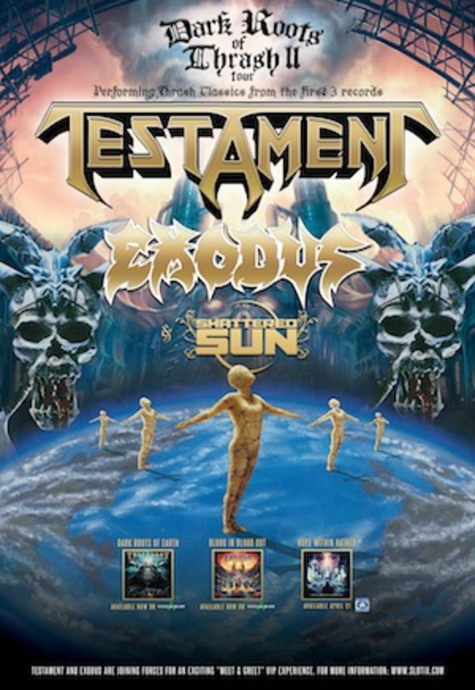 Testament, Exodus + Shattered Sun Team Up for 2015 North American Tour