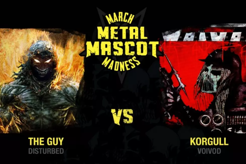 Disturbed&#8217;s The Guy vs. Voivod&#8217;s Korgull &#8211; Metal Mascot Madness, Round 1