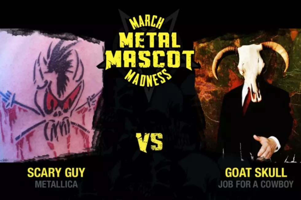 Metallica&#8217;s Scary Guy vs. Job for a Cowboy&#8217;s Goat Skull &#8211; Metal Mascot Madness, Round 1