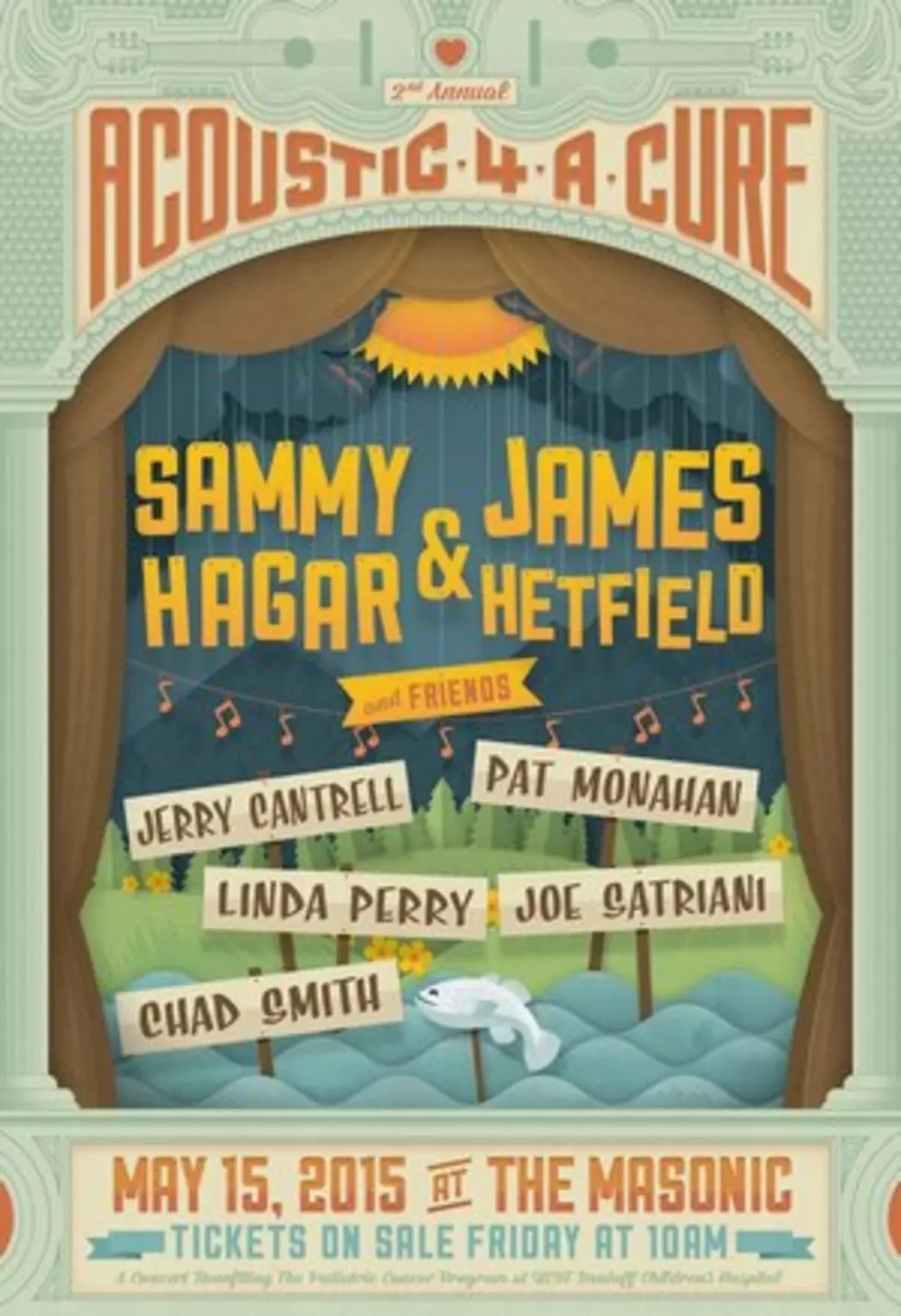 James Hetfield + Sammy Hagar To Headline Acoustic Benefit Show