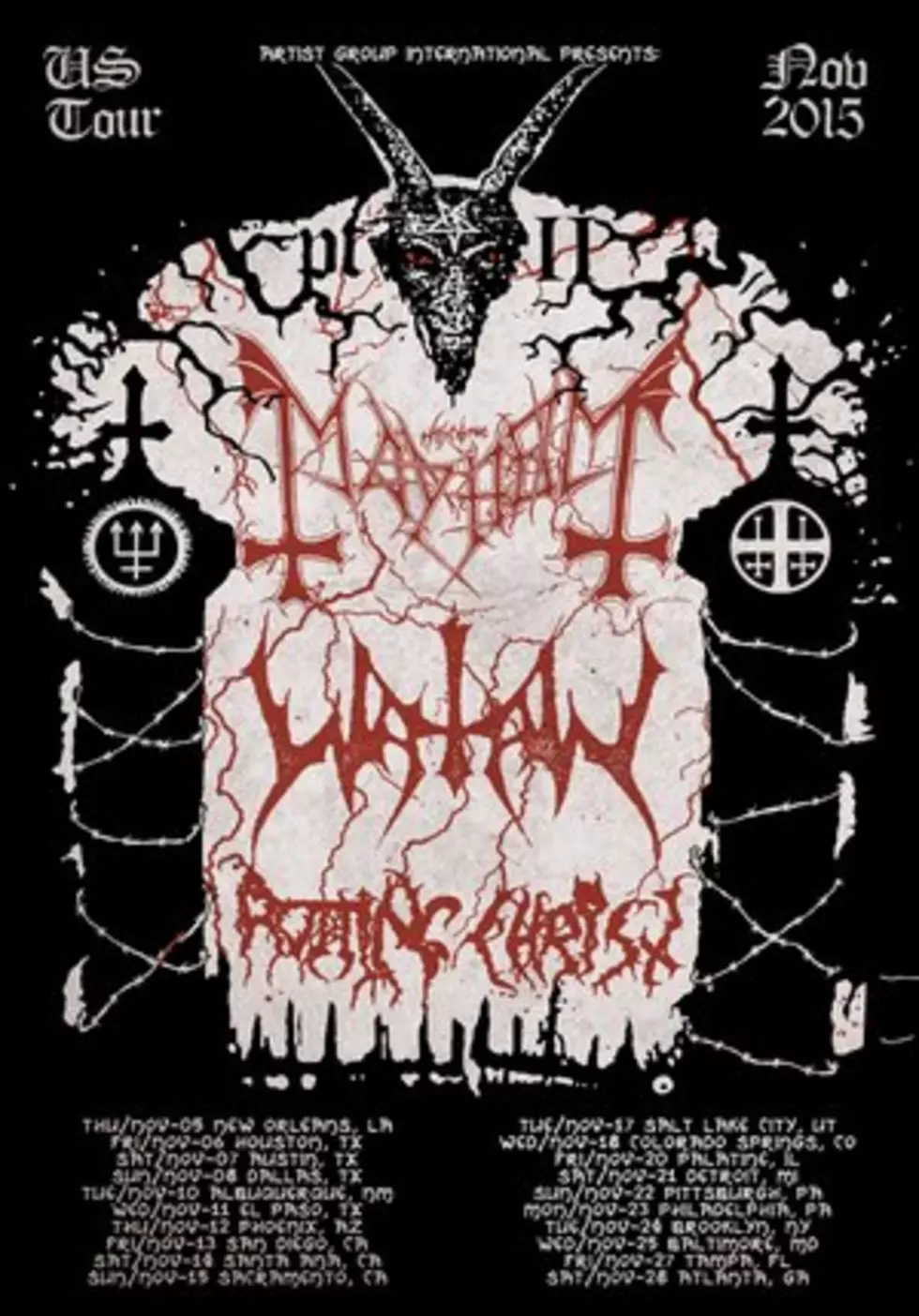 Mayhem + Watain To Co-Headline &#8216;Black Metal Warfare II&#8217; U.S. Tour with Rotting Christ