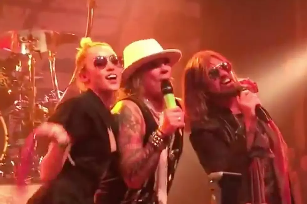 Steel Panther Rock Out With Miley and Billy Ray Cyrus at Last House of Blues Sunset Strip Show