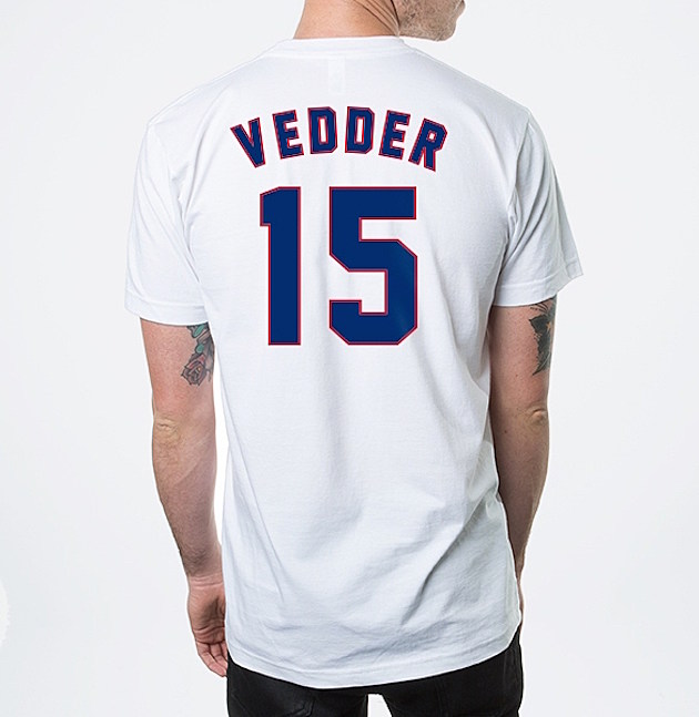 crickscraftstore Pearl Jam Eddie Vedder Chicago Cubs Jersey T-Shirt