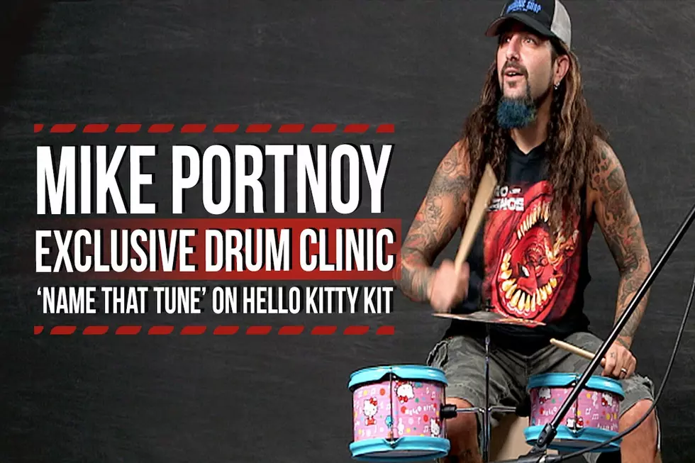 Mike Portnoy Plays ‘Name That Tune’ on Hello Kitty Drum Kit