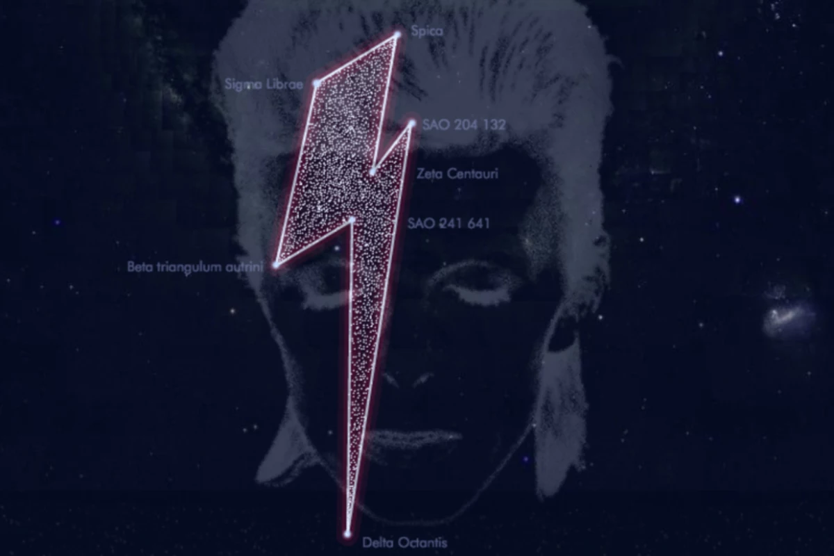 David Bowie's Lightning Bolt Immortalized in Constellation