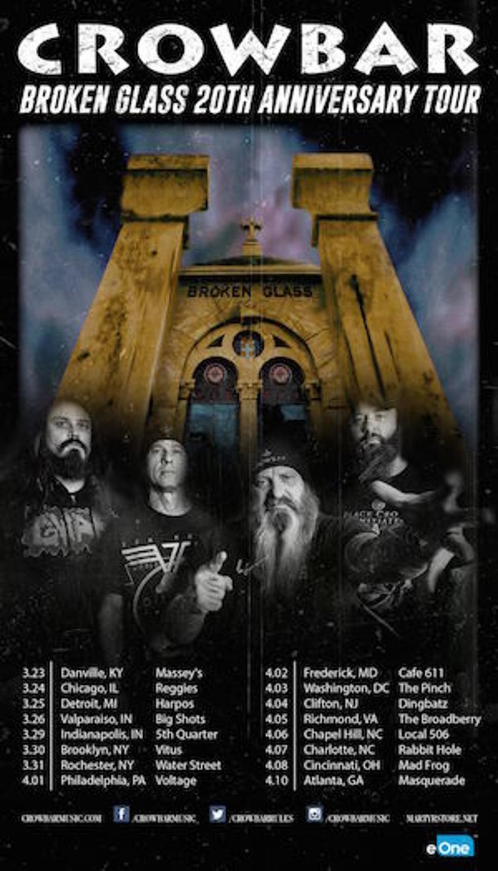 Crowbar to Celebrate 20th Anniversary of &#8216;Broken Glass&#8217; With 2016 U.S. Tour