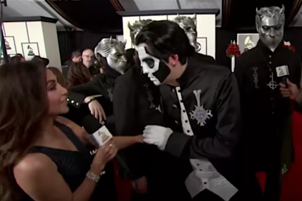 Ghost Mess With the Media on Grammys Red Carpet, Nearly Miss Acceptance Speech