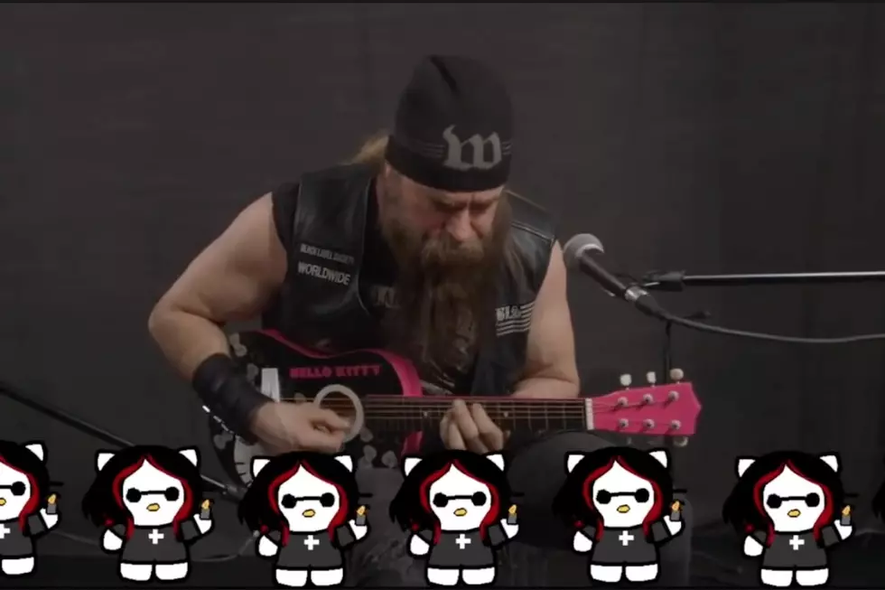 Zakk Wylde Jams Black Sabbath on a Hello Kitty Mini-Guitar