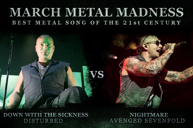 Disturbed, &#8216;Down With the Sickness&#8217; vs. Avenged Sevenfold, &#8216;Nightmare&#8217; &#8211; March Metal Madness 2016, Final Round