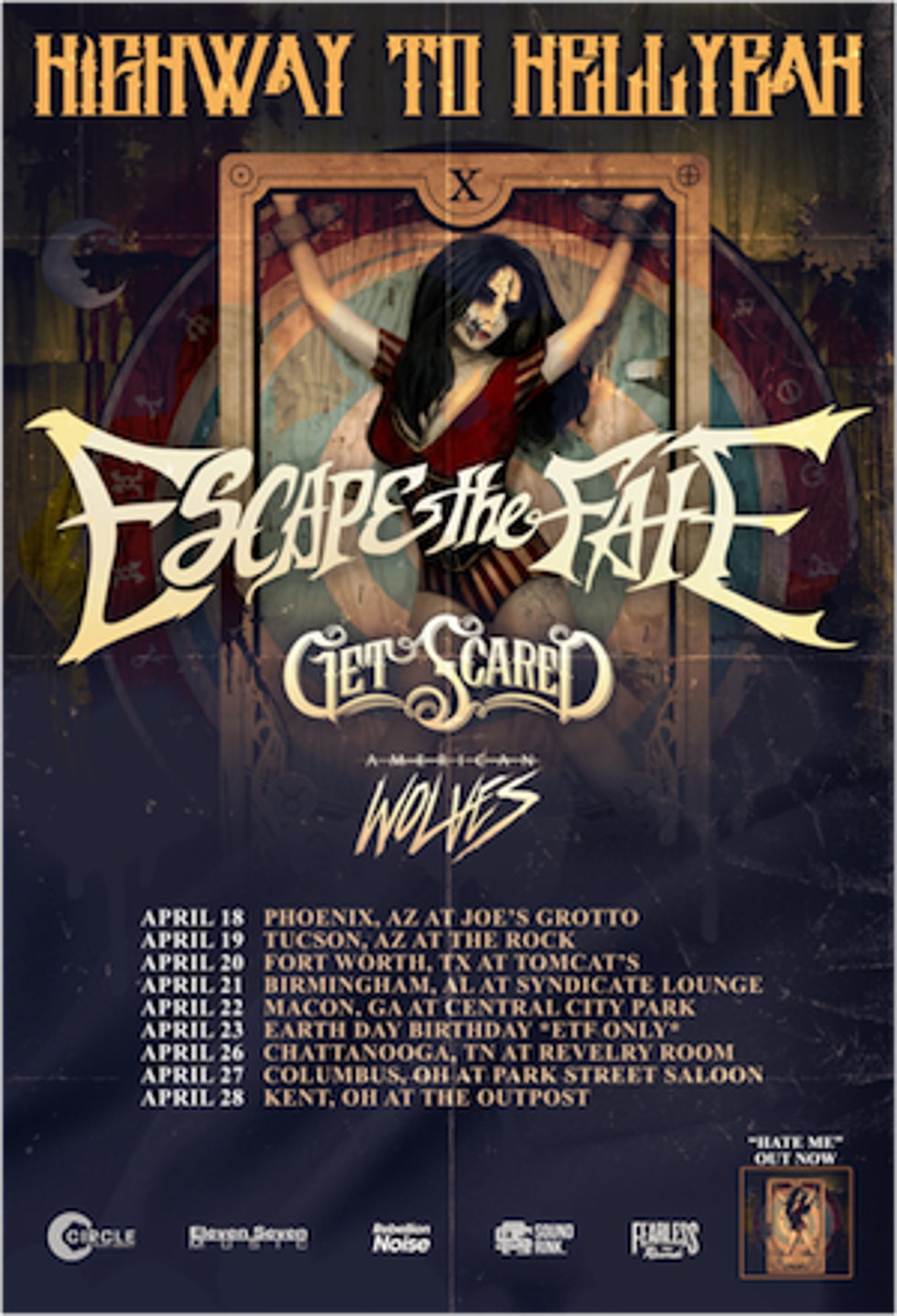 escape the fate tour support