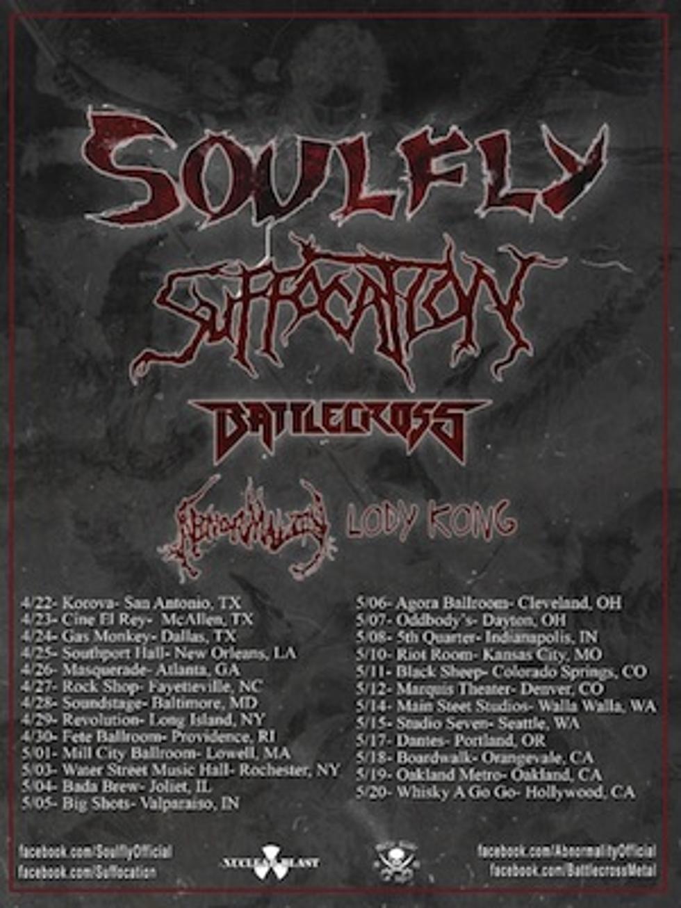 Soulfly to Embark on 2016 U.S. Tour With Suffocation, Battlecross + More