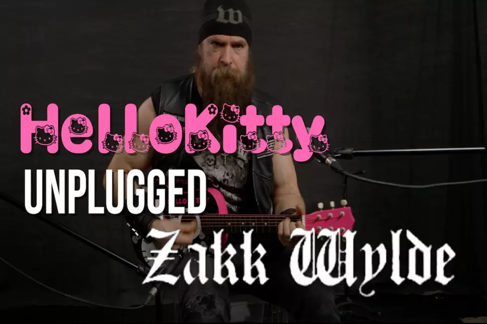 Zakk Wylde Jams 'Autumn Changes' on Hello Kitty Mini-Guitar