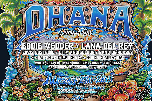Eddie Vedder, X + More to Rock Inaugural 2016 Ohana Festival