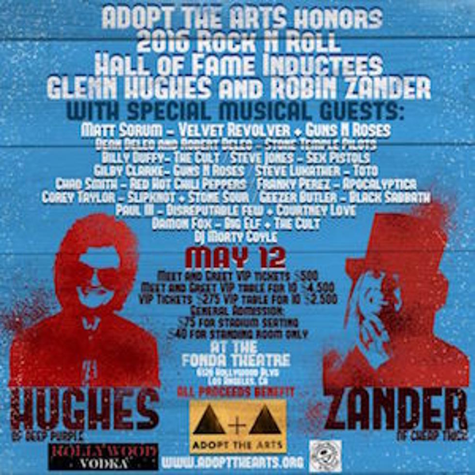 Glenn Hughes + Robin Zander to be Honored by Rock Icons
