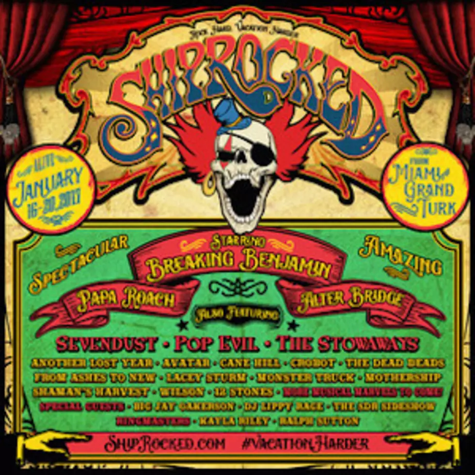 Breaking Benjamin, Papa Roach + Alter Bridge Lead 2017 ShipRocked Cruise Lineup