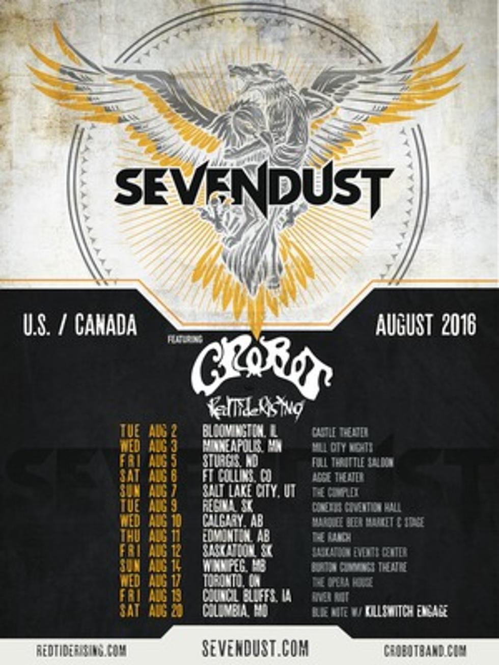Sevendust Plan August 2016 North American Tour with Crobot + Red Tide Rising