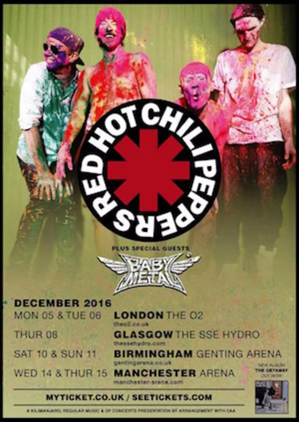 Red Hot Chili Peppers Announce U.K. Tour With Babymetal