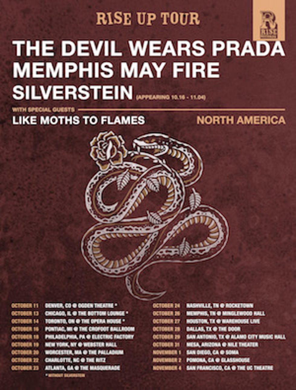 The Devil Wears Prada + Memphis May Fire Lead &#8216;The Rise Up&#8217; Fall 2016 Tour