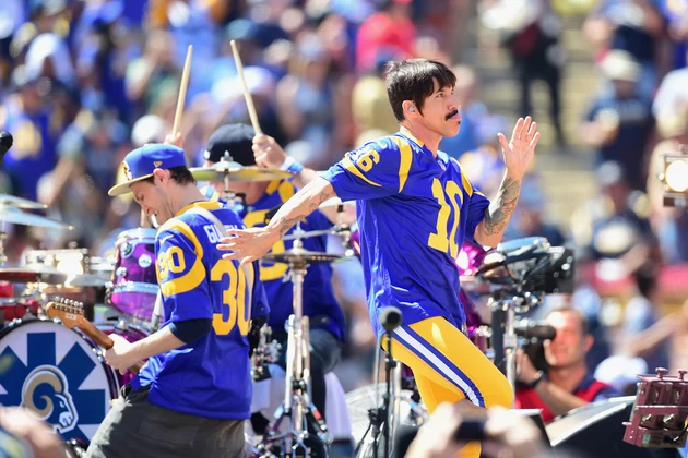 Red Hot Chili Peppers Suit Up for Los Angeles Rams Pre-Game Concert